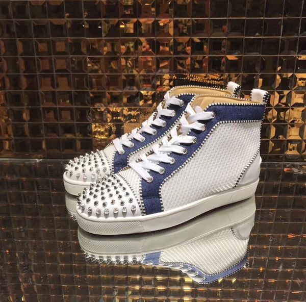 2019 new designer white mesh red bottom high cut тапок вскользь ботинки mens женщины замши spike кожа спорт кроссовки свадебных кроссовки 36, Black
2019 new designer white mesh red bottom high cut тапок вскользь ботинки mens женщины замши spike кожа спорт кроссовки свадебных кроссовки 36, Black