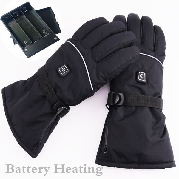 battery heating gloves men women winter outdoor warm waterproof skiing hiking riding gloves thick thermal non-slip heated mitten, Black
battery heating gloves men women winter outdoor warm waterproof skiing hiking riding gloves thick thermal non-slip heated mitten, Black