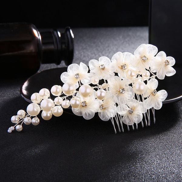 women white flower hair comb wedding hair jewelry handmade bridal headpiece bridesmaid accessories gold bride hairpiece, Golden;white
women white flower hair comb wedding hair jewelry handmade bridal headpiece bridesmaid accessories gold bride hairpiece, Golden;white
