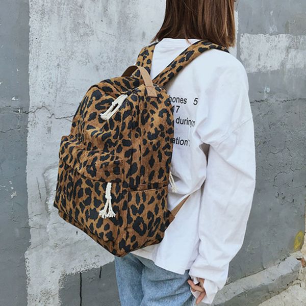 women girls backpack leopard print large capacity zipper fashion for school travel k-best
women girls backpack leopard print large capacity zipper fashion for school travel k-best