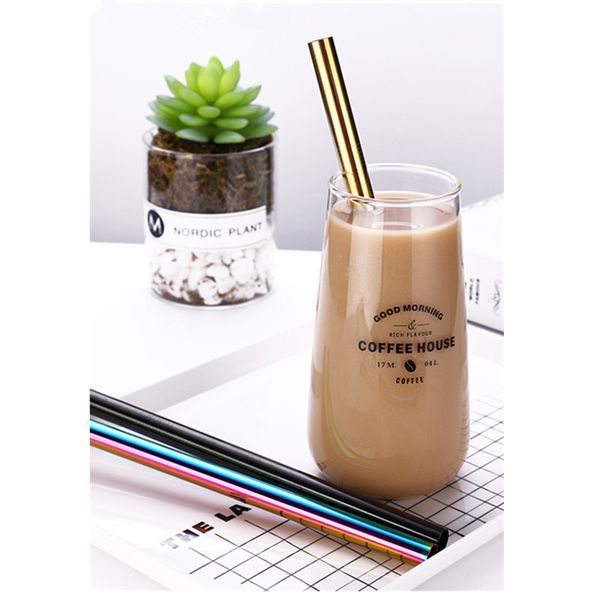 5 color choices color environmentally friendly reusable straw 304 stainless steel metal straw with cleaning brush
5 color choices color environmentally friendly reusable straw 304 stainless steel metal straw with cleaning brush