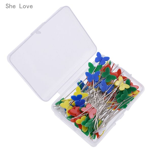 she love 100pcs patchwork pins sewing pin with box diy sewing needle pins quilting tool accessories, Black
she love 100pcs patchwork pins sewing pin with box diy sewing needle pins quilting tool accessories, Black