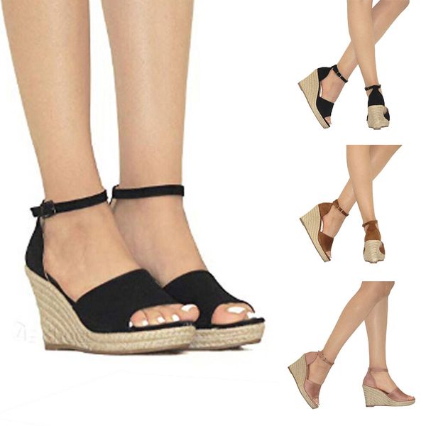 europe and america slanted heel waterproof platform high-heeled sandals thick bottomed straw rope fisherman rome women's shoes l, Black
europe and america slanted heel waterproof platform high-heeled sandals thick bottomed straw rope fisherman rome women's shoes l, Black