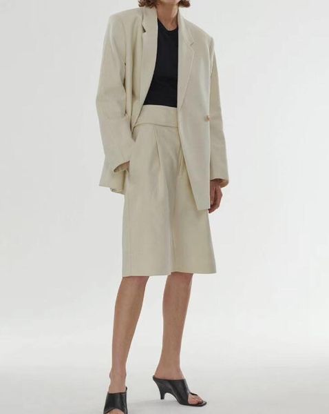 women's suits & blazers loreo blazer structure lapel collar double-breasted slip pockets oversized fit suit long sleeves fashion 2021, White;black
women's suits & blazers loreo blazer structure lapel collar double-breasted slip pockets oversized fit suit long sleeves fashion 2021, White;black