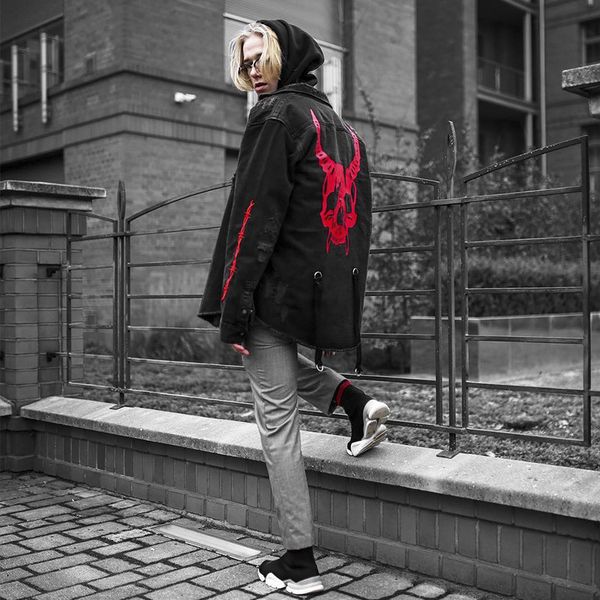 men fashion gothic jacket skull printed outdoor jacket long sleeve coats clothes, Black;brown
men fashion gothic jacket skull printed outdoor jacket long sleeve coats clothes, Black;brown