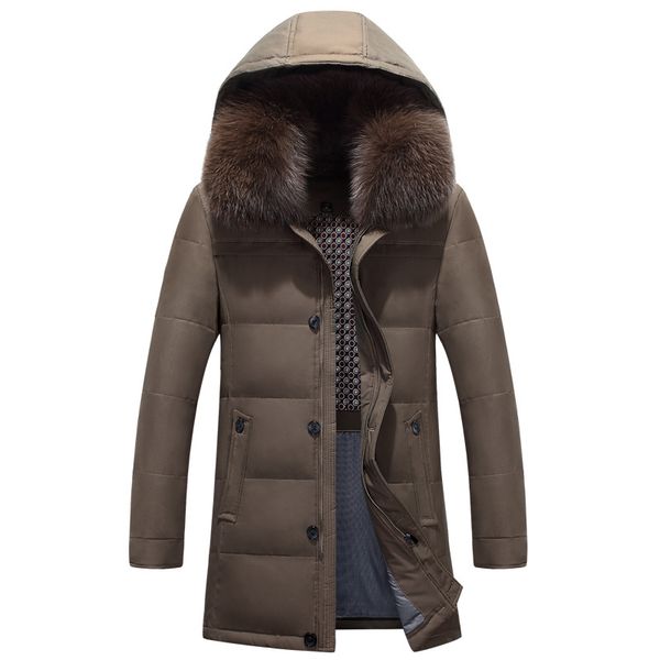 new men down jacket winter thick warm fashion large size mens big fur collar down jacket men white duck coat, Black
new men down jacket winter thick warm fashion large size mens big fur collar down jacket men white duck coat, Black