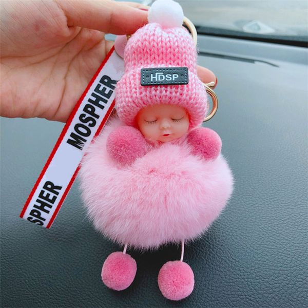 cute sleeping baby doll keychain pompom fur ball key chain car keyring women key holder bag pendant charm accessories
cute sleeping baby doll keychain pompom fur ball key chain car keyring women key holder bag pendant charm accessories