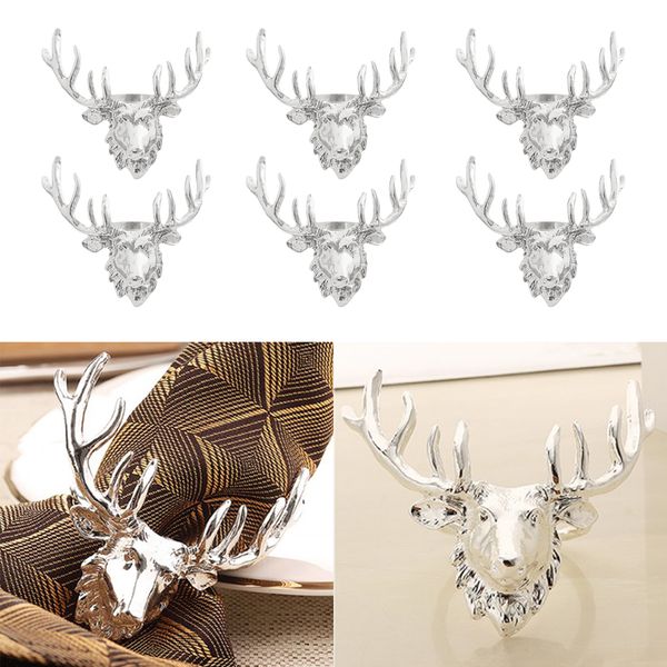 6pcs aluminium christmas elk head napkin rings buckle holder for l restaurant kitchen dinner table decoration
6pcs aluminium christmas elk head napkin rings buckle holder for l restaurant kitchen dinner table decoration