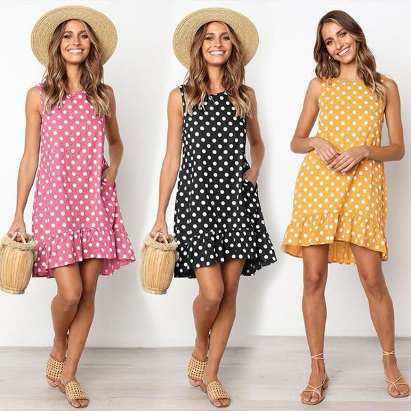 2019 summer sleeveless clothes women wear waist sashe dresse short skirts casual slim slash neck fashion strappy party girls women size, Black;gray
2019 summer sleeveless clothes women wear waist sashe dresse short skirts casual slim slash neck fashion strappy party girls women size, Black;gray