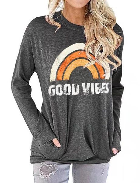 good vibes rainbow sweatshirt, gift tumblr shirt crewneck sweatshirt more colors s - 2xl-de0578, Black
good vibes rainbow sweatshirt, gift tumblr shirt crewneck sweatshirt more colors s - 2xl-de0578, Black