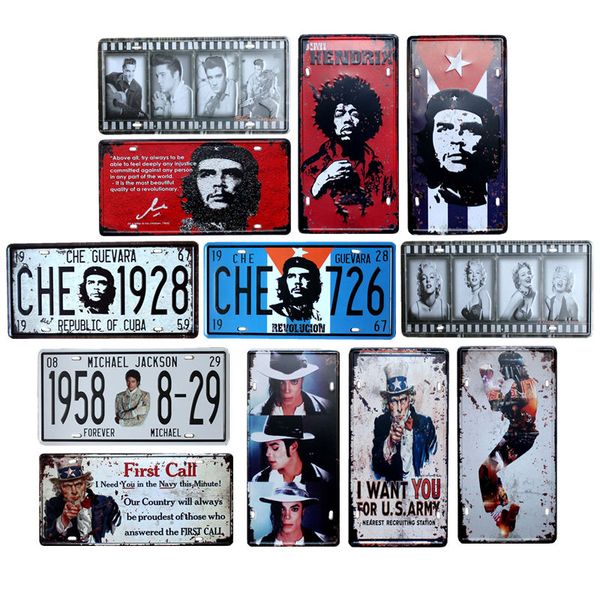 michael jackson che guevara vintage garage car number license plate metal tin signs wall art painting truck iron 30*15cm shabby chic stars
michael jackson che guevara vintage garage car number license plate metal tin signs wall art painting truck iron 30*15cm shabby chic stars