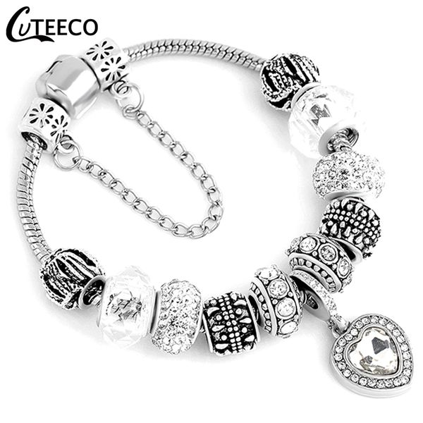 charm bracelets cuteeco crystal heart pendant bracelets&bangles for women classic bracelet fashion jewelry gift pulseira feminina, Golden;silver
charm bracelets cuteeco crystal heart pendant bracelets&bangles for women classic bracelet fashion jewelry gift pulseira feminina, Golden;silver