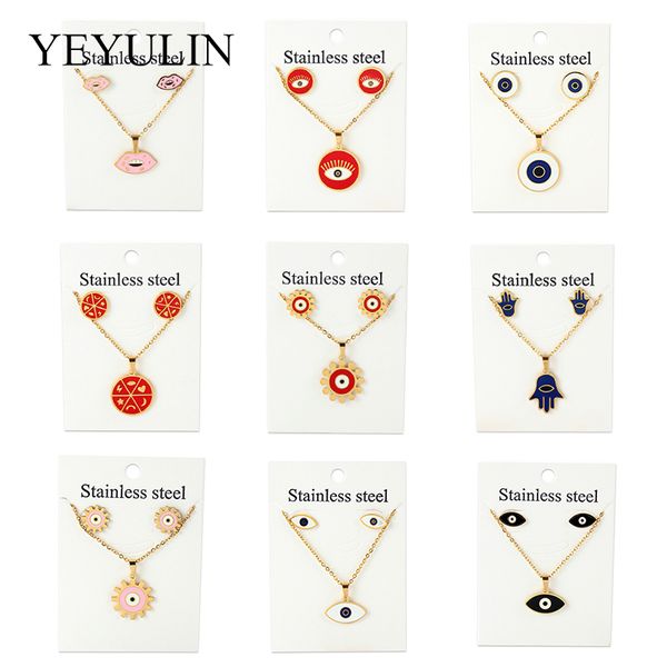 stainless steel elegant bridal jewelry sets wedding jewelry eye oil drop gold color necklaces stud earrings set for women gifts, Silver
stainless steel elegant bridal jewelry sets wedding jewelry eye oil drop gold color necklaces stud earrings set for women gifts, Silver