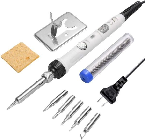 60w electric soldering iron temperature adjustable 220v 110v welding solder iron rework station soldering accessories white
60w electric soldering iron temperature adjustable 220v 110v welding solder iron rework station soldering accessories white