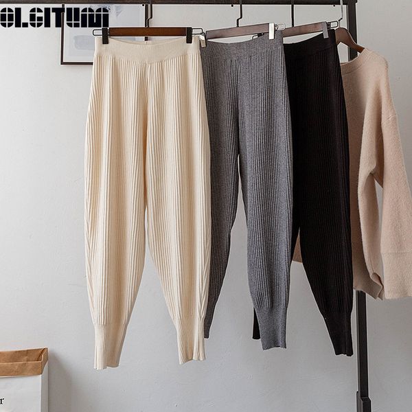 2019 autumn and winter women knitted harem pants new high-waist solid warm loose beam pants leisure trousers for female, Black;white
2019 autumn and winter women knitted harem pants new high-waist solid warm loose beam pants leisure trousers for female, Black;white