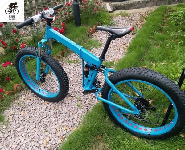 kalosse soft-tail frame hydraulic brakes 26*4.0 tires , fat bicycle ,snow mountain bike ,microshift 30 speed
kalosse soft-tail frame hydraulic brakes 26*4.0 tires , fat bicycle ,snow mountain bike ,microshift 30 speed