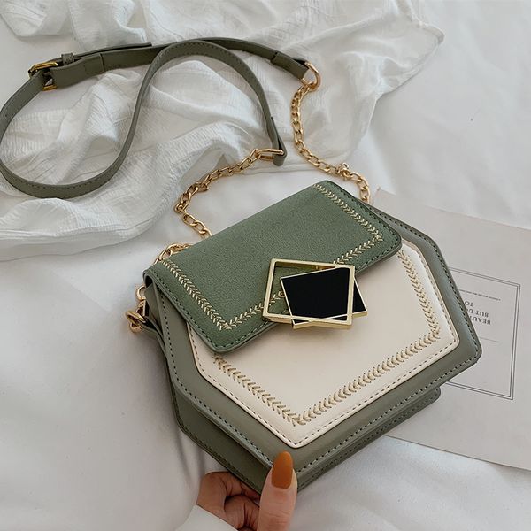 contrast colors pu shoulder bag fashion hexagon crossbody bag chain messenger lady handbag lock design single shoulder
contrast colors pu shoulder bag fashion hexagon crossbody bag chain messenger lady handbag lock design single shoulder
