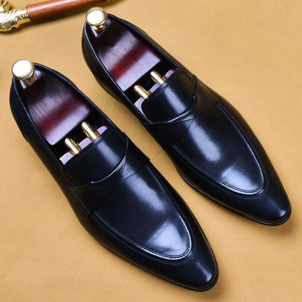 mens formal shoes genuine leather black dress shoes slip on luxury pointed toe wedding party formal suit shoe men
mens formal shoes genuine leather black dress shoes slip on luxury pointed toe wedding party formal suit shoe men