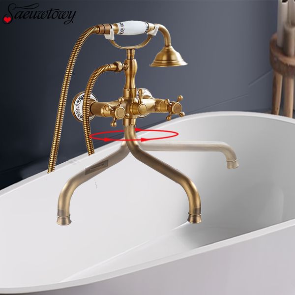 antique brass telephone style bathroom ceramic bathtub shower faucet set wall-mounted and cold water 30cm rotate spout
antique brass telephone style bathroom ceramic bathtub shower faucet set wall-mounted and cold water 30cm rotate spout