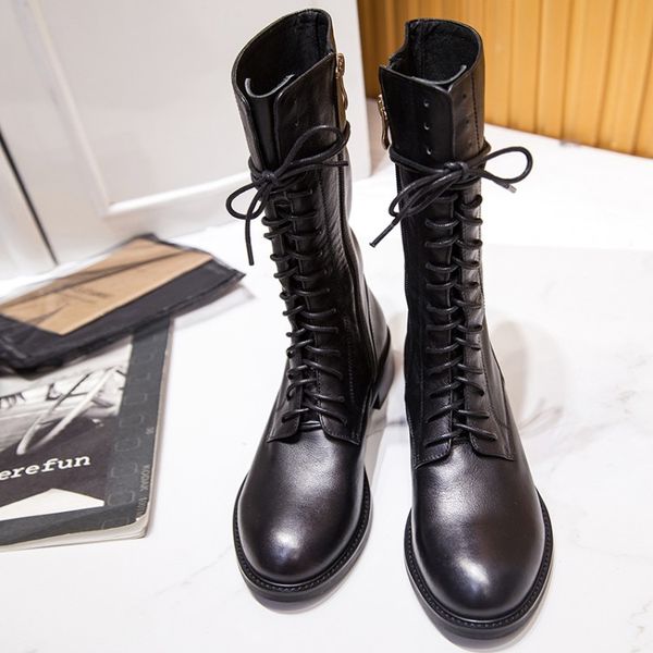 gpokhds 2019 women mid-calf boots soft cow leather winter short plush lace up black color round toe low heels motorcycle boots
gpokhds 2019 women mid-calf boots soft cow leather winter short plush lace up black color round toe low heels motorcycle boots