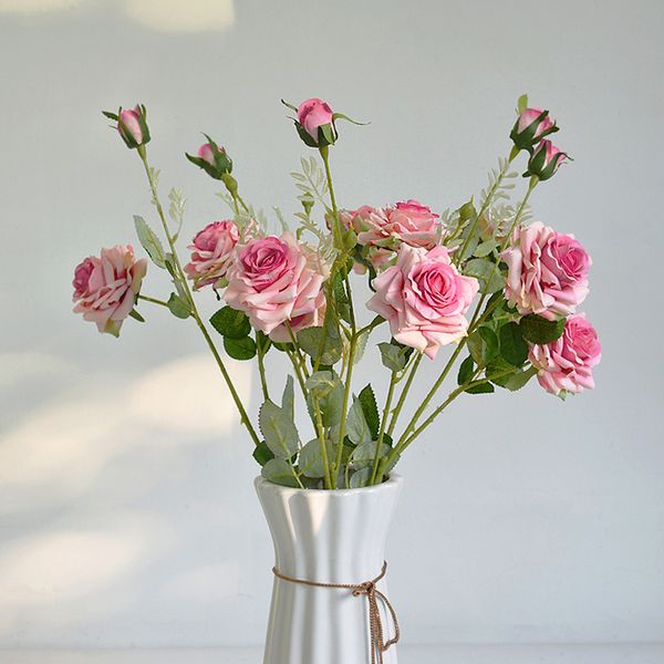 artificial flower 3 head rose flower plant home party wedding decoration 65cm beautiful red
artificial flower 3 head rose flower plant home party wedding decoration 65cm beautiful red