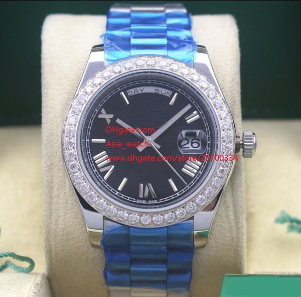 factory supplier watch sapphire glass 41mm day-date diamond bezel automatic mechanical stainless steel mens watches, Slivery;brown
factory supplier watch sapphire glass 41mm day-date diamond bezel automatic mechanical stainless steel mens watches, Slivery;brown
