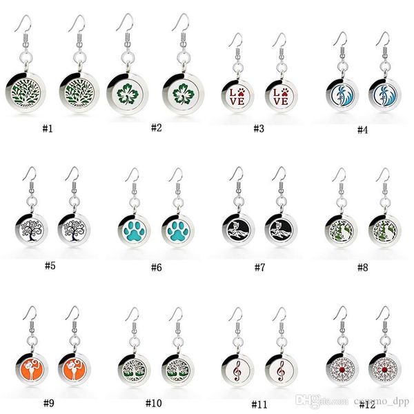 12 styles essential oil diffuser stainless steel dangle earrings for magnetic aromatherapy locket drop hypoallergenic earrings jewelry, Silver
12 styles essential oil diffuser stainless steel dangle earrings for magnetic aromatherapy locket drop hypoallergenic earrings jewelry, Silver