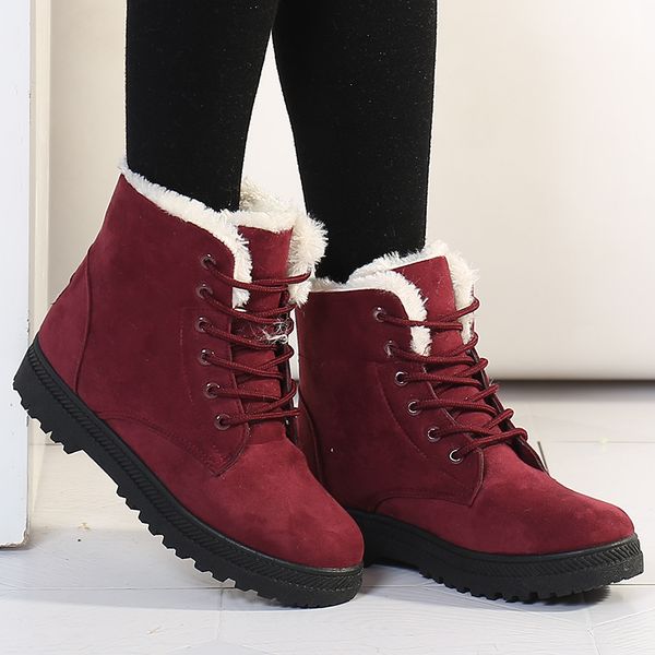 women boots warm snow boots 2018 heels winter female fur plush insole women ankle shoes warm botas shoes woman, Black
women boots warm snow boots 2018 heels winter female fur plush insole women ankle shoes warm botas shoes woman, Black