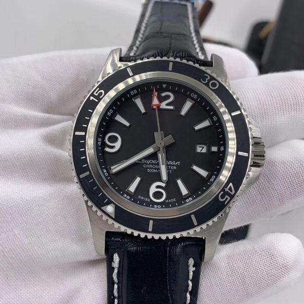 superocean 500m automatic mechanical date 1884 mens watch rotatable bezel leather strap luminous watch analog black wristwatches, Slivery;brown
superocean 500m automatic mechanical date 1884 mens watch rotatable bezel leather strap luminous watch analog black wristwatches, Slivery;brown