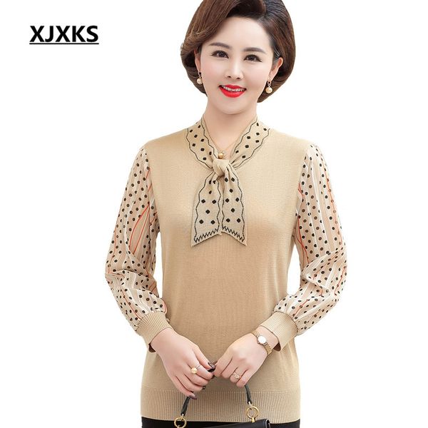 xjxks 2020 spring new women thin sweater loose plus size fashion stitching chiffon sleeve wool sweater women's pullover, White;black
xjxks 2020 spring new women thin sweater loose plus size fashion stitching chiffon sleeve wool sweater women's pullover, White;black
