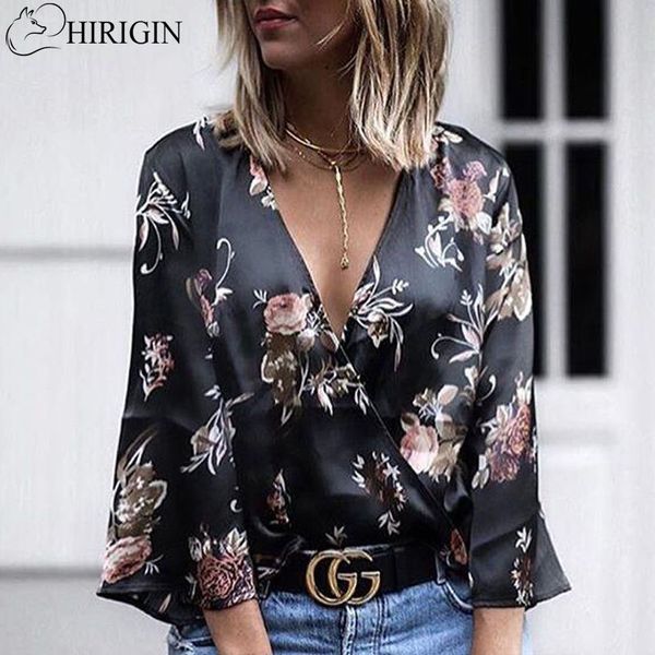 fashion blouses women floral printing blouse spring autumn style ladies long sleeve v neck loose shirts female blusas, White
fashion blouses women floral printing blouse spring autumn style ladies long sleeve v neck loose shirts female blusas, White