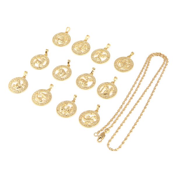 12 pcs twelve constellations necklaces for women girl gold color twelve horoscope star sign jewelry gift, Silver
12 pcs twelve constellations necklaces for women girl gold color twelve horoscope star sign jewelry gift, Silver