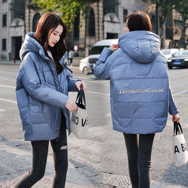 down jacket 2019 winter new style behind lettered mid-length hooded fashion slimming loose and comfortable, Black;white
down jacket 2019 winter new style behind lettered mid-length hooded fashion slimming loose and comfortable, Black;white