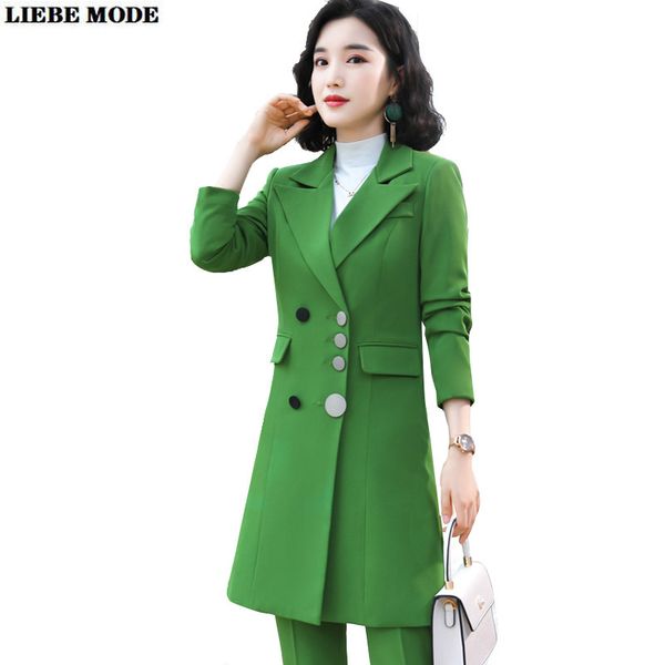 green black pant suits uniform business long blazer jacket set formal 2 pieces suit women office ladies 2020 autumn winter, White;black
green black pant suits uniform business long blazer jacket set formal 2 pieces suit women office ladies 2020 autumn winter, White;black