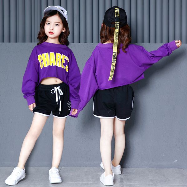 girls hip hop clothes dance costumes purple loose crop t shirt ballroom dancing shorts modern show stage clothing streetwear, Black;red
girls hip hop clothes dance costumes purple loose crop t shirt ballroom dancing shorts modern show stage clothing streetwear, Black;red
