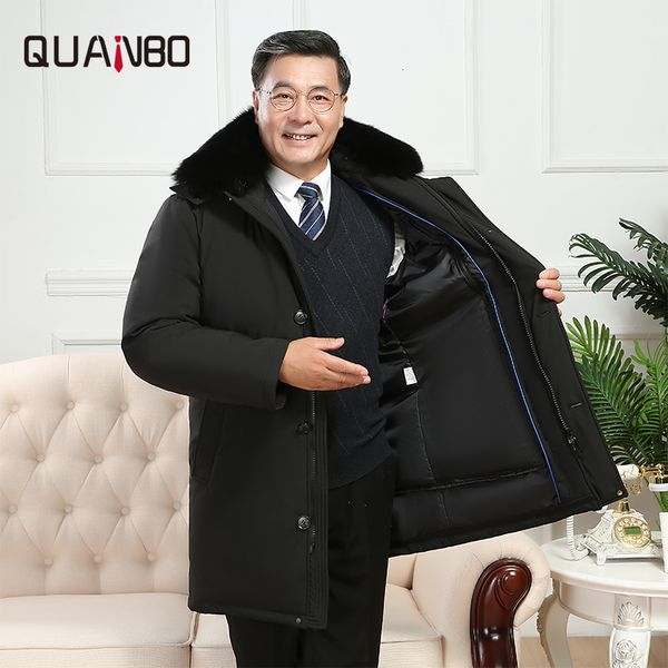 middle and old aged mens down coat 2019 new winter warm thicken long down jacket hooded liner detachable dad loading plus size, Black
middle and old aged mens down coat 2019 new winter warm thicken long down jacket hooded liner detachable dad loading plus size, Black