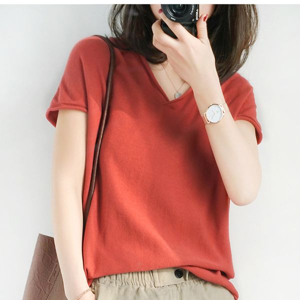 smepvrg 19 summer women knitted female pullover short sleeve v-neck women sweater pull femme knitted pullover female jumpers, White;black
smepvrg 19 summer women knitted female pullover short sleeve v-neck women sweater pull femme knitted pullover female jumpers, White;black
