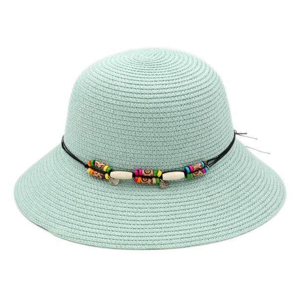foldable women's ladies straw cloche hat summer beach sun protection outdoor bowler cap wood beading hatband
foldable women's ladies straw cloche hat summer beach sun protection outdoor bowler cap wood beading hatband