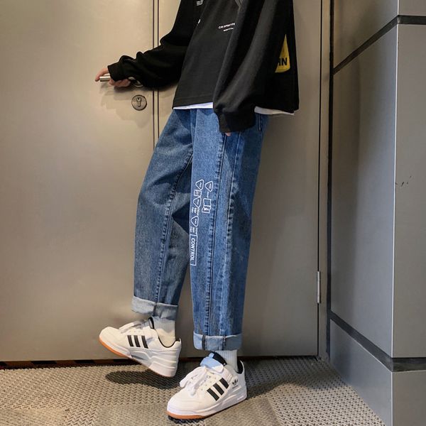 2020 spring and autumn new youth men straig washed loose print jeans fashion casual trousers black / blue -2xl favourite
2020 spring and autumn new youth men straig washed loose print jeans fashion casual trousers black / blue -2xl favourite