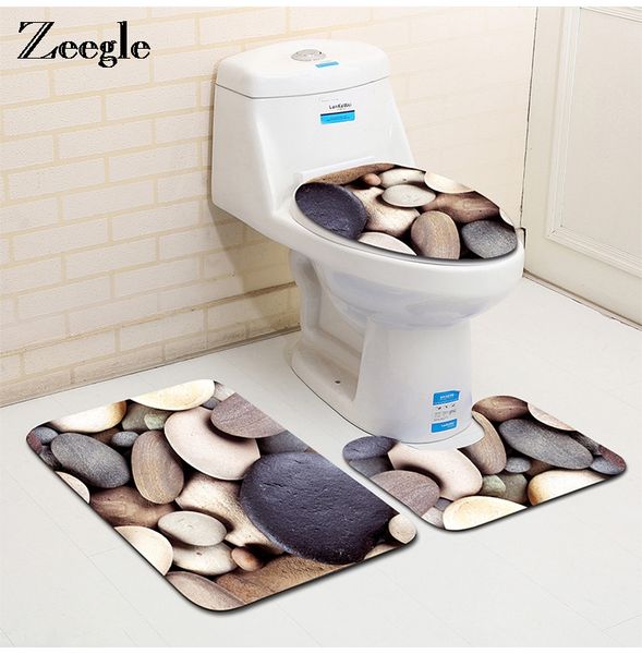 zeegle bathroom carpet set washable toilet rugs lid seat cover bathroom bath mats non-slip 3d stone printed floor mats
zeegle bathroom carpet set washable toilet rugs lid seat cover bathroom bath mats non-slip 3d stone printed floor mats