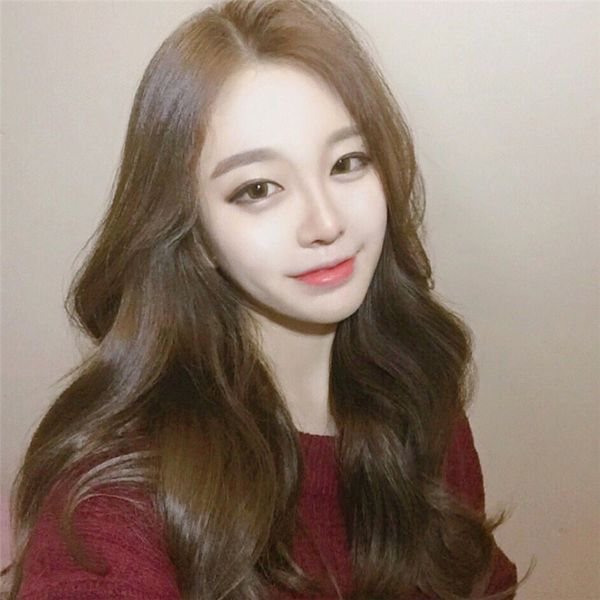 korean fashion ladies long curly hair wigs wigs foreign trade factory direct sales, Black