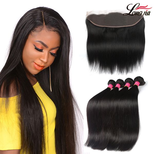 brazilian straight hair human hair bundles with lace frontal ear to ear lace frontal closure body wave virgin hair 13x4 frontal with bundles, Black
brazilian straight hair human hair bundles with lace frontal ear to ear lace frontal closure body wave virgin hair 13x4 frontal with bundles, Black