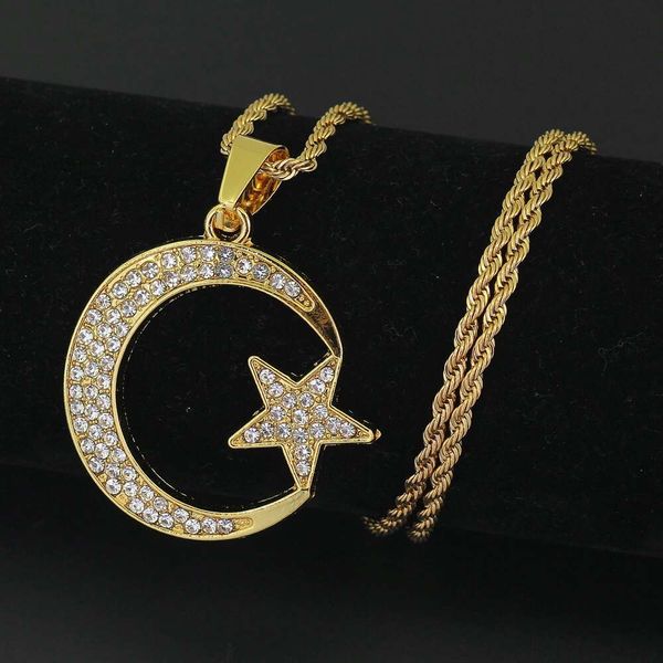 hip hop crescent star diamonds pendant necklaces for men women luxury crystal moon pendants alloy rhinestone alloy fashion necklace jewelry, Silver
hip hop crescent star diamonds pendant necklaces for men women luxury crystal moon pendants alloy rhinestone alloy fashion necklace jewelry, Silver