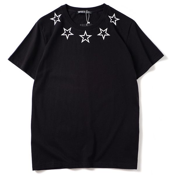new summer brand new mens t-shirt short sleeves black white 5 star star t shirt mens women designer t-shirt tee round neck fashion s-2xl, White;black
new summer brand new mens t-shirt short sleeves black white 5 star star t shirt mens women designer t-shirt tee round neck fashion s-2xl, White;black