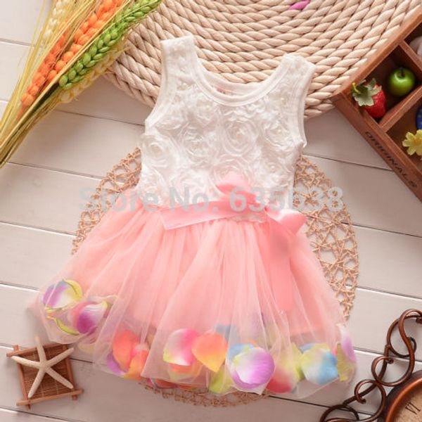 cute kids girls princess rose flower petal bow dress summer lace sleeveless tulle dress kid girl's clothes hot, White
cute kids girls princess rose flower petal bow dress summer lace sleeveless tulle dress kid girl's clothes hot, White