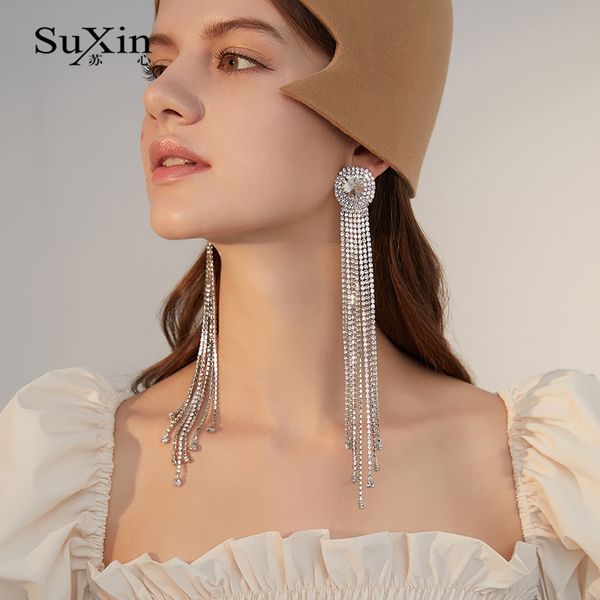 dangle & chandelier suxin 925 silver needle earrings temperament artificial crystal for women long tassel pendant jewelry gift
dangle & chandelier suxin 925 silver needle earrings temperament artificial crystal for women long tassel pendant jewelry gift