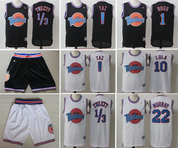 space jam tune squad tweety jerseys taz #1 bugs #2 d.duck #6 james #10 lola #22 murray #23 #30 basketball, Black;red
space jam tune squad tweety jerseys taz #1 bugs #2 d.duck #6 james #10 lola #22 murray #23 #30 basketball, Black;red