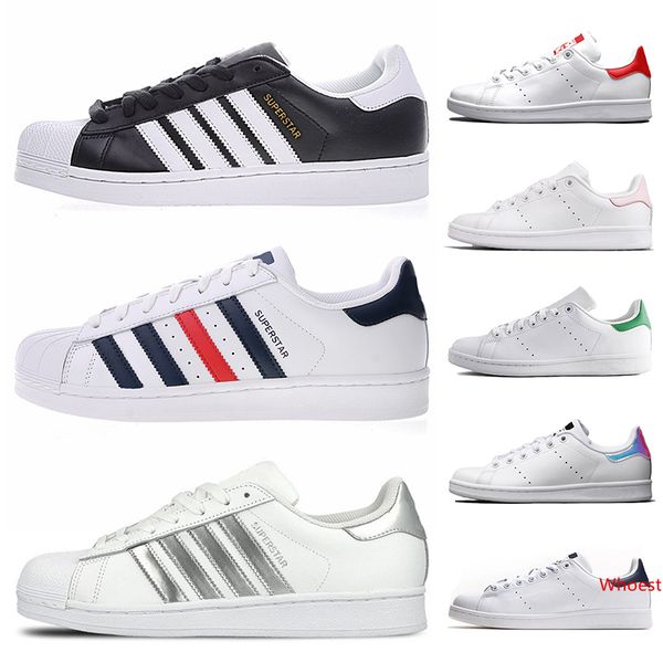 discount superstars casual shoes leather stan smith shoes triple white black red blue green pink off outdoors platform sneakers 36-45
discount superstars casual shoes leather stan smith shoes triple white black red blue green pink off outdoors platform sneakers 36-45