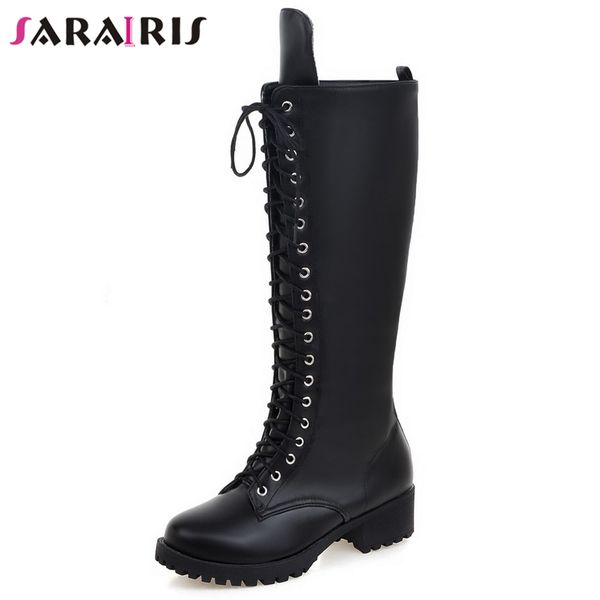 sarairis big size 34-43 elegant cross tied mid-calf boots women 2019 med heels knight boots ladies casual platform shoes woman, Black
sarairis big size 34-43 elegant cross tied mid-calf boots women 2019 med heels knight boots ladies casual platform shoes woman, Black
