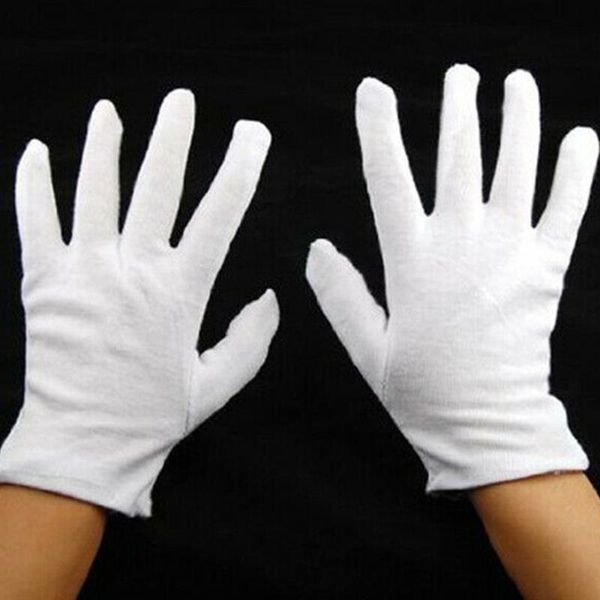 12 pairs white gloves cotton soft thin coin jewelry silver inspection work gloves universal household garden cleaning
12 pairs white gloves cotton soft thin coin jewelry silver inspection work gloves universal household garden cleaning